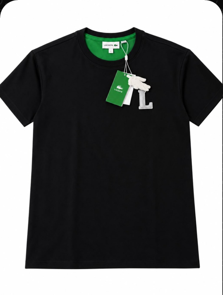 Playera negra Lacoste